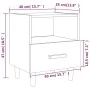 Mesitas de noche 2 unidades color roble marrón 40x35x47 cm de vidaXL, Mesitas de noche - Ref: Foro24-817302, Precio: 69,03 €,...