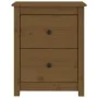 Mesita de noche madera maciza de pino marrón miel 50x35x61,5 cm de vidaXL, Mesitas de noche - Ref: Foro24-813685, Precio: 51,...