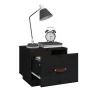 Mesita de noche madera maciza de pino negro 40x34x35 cm de vidaXL, Mesitas de noche - Ref: Foro24-818293, Precio: 37,72 €, De...