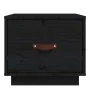 Mesita de noche madera maciza de pino negro 40x34x35 cm de vidaXL, Mesitas de noche - Ref: Foro24-818293, Precio: 37,72 €, De...