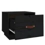 Mesita de noche madera maciza de pino negro 40x34x35 cm de vidaXL, Mesitas de noche - Ref: Foro24-818293, Precio: 37,72 €, De...