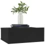 Floating nightstand black plywood 40x30x15cm by vidaXL, Nightstands - Ref: Foro24-800308, Price: 32,89 €, Discount: %