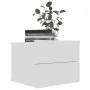 Mesitas de noche 2 uds madera contrachapada blanco 40x30x30 cm de vidaXL, Mesitas de noche - Ref: Foro24-801054, Precio: 78,0...