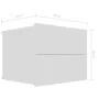 Mesitas de noche 2 uds madera contrachapada blanco 40x30x30 cm de vidaXL, Mesitas de noche - Ref: Foro24-801054, Precio: 78,0...