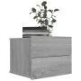 Nachttisch aus grauem Sonoma-Sperrholz, 40 x 30 x 30 cm von vidaXL, Nachttische - Ref: Foro24-815413, Preis: 33,13 €, Rabatt: %