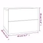 Nachttisch aus grauem Sonoma-Sperrholz, 40 x 30 x 30 cm von vidaXL, Nachttische - Ref: Foro24-815413, Preis: 33,13 €, Rabatt: %