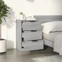 Gray Sonoma bedside table 40x36x65 cm by vidaXL, Nightstands - Ref: Foro24-817053, Price: 52,90 €, Discount: %