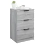 Gray Sonoma bedside table 40x36x65 cm by vidaXL, Nightstands - Ref: Foro24-817053, Price: 52,90 €, Discount: %