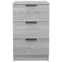 Gray Sonoma bedside table 40x36x65 cm by vidaXL, Nightstands - Ref: Foro24-817053, Price: 52,90 €, Discount: %