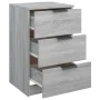 Gray Sonoma bedside table 40x36x65 cm by vidaXL, Nightstands - Ref: Foro24-817053, Price: 52,90 €, Discount: %