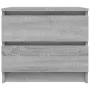 Mesitas de noche 2 uds contrachapado gris Sonoma 50x39x43,5 cm de vidaXL, Mesitas de noche - Ref: Foro24-815825, Precio: 81,7...