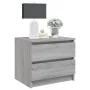 Mesitas de noche 2 uds contrachapado gris Sonoma 50x39x43,5 cm de vidaXL, Mesitas de noche - Ref: Foro24-815825, Precio: 81,7...