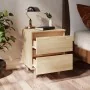 Nightstands 2 pcs Sonoma oak wood legs 40x35x50 cm by vidaXL, Nightstands - Ref: Foro24-805858, Price: 79,32 €, Discount: %