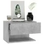 Mesitas de noche de pared 2 unidades color gris hormigón de vidaXL, Mesitas de noche - Ref: Foro24-810962, Precio: 55,43 €, D...