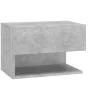 Mesitas de noche de pared 2 unidades color gris hormigón de vidaXL, Mesitas de noche - Ref: Foro24-810962, Precio: 55,43 €, D...