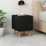 Mesitas de noche 2 unidades madera maciza pino negro 40x30x50cm de vidaXL, Mesitas de noche - Ref: Foro24-285225, Precio: 75,...