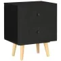 Mesitas de noche 2 unidades madera maciza pino negro 40x30x50cm de vidaXL, Mesitas de noche - Ref: Foro24-285225, Precio: 75,...