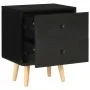 Mesitas de noche 2 unidades madera maciza pino negro 40x30x50cm de vidaXL, Mesitas de noche - Ref: Foro24-285225, Precio: 75,...