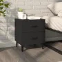 Mesita de noche negra 40x35x47,5 cm de vidaXL, Mesitas de noche - Ref: Foro24-811990, Precio: 50,66 €, Descuento: %