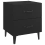 Mesita de noche negra 40x35x47,5 cm de vidaXL, Mesitas de noche - Ref: Foro24-811990, Precio: 50,66 €, Descuento: %