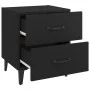 Mesita de noche negra 40x35x47,5 cm de vidaXL, Mesitas de noche - Ref: Foro24-811990, Precio: 50,66 €, Descuento: %