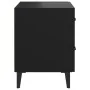 Mesita de noche negra 40x35x47,5 cm de vidaXL, Mesitas de noche - Ref: Foro24-811990, Precio: 50,66 €, Descuento: %