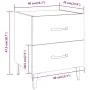 Mesita de noche negra 40x35x47,5 cm de vidaXL, Mesitas de noche - Ref: Foro24-811990, Precio: 50,66 €, Descuento: %