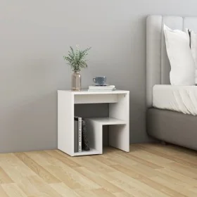 Mesita de noche blanco madera contrachapada 40x30x40 cm de vidaXL, Mesitas de noche - Ref: Foro24-806328, Precio: 31,75 €, De...