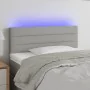 Hellgraues Stoffkopfteil mit LED 100x5x78/88 cm von vidaXL, Kopf- und Fußteile - Ref: Foro24-3121742, Preis: 40,38 €, Rabatt: %