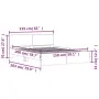 Estructura de cama con cabecero marrón roble 150x200 cm de , Camas y somieres - Ref: Foro24-3207482, Precio: 220,23 €, Descue...