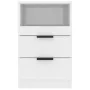 Mesita de noche 2 uds madera contrachapada blanco brillante de vidaXL, Mesitas de noche - Ref: Foro24-811245, Precio: 95,46 €...