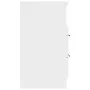 Mesita de noche 2 uds madera contrachapada blanco brillante de vidaXL, Mesitas de noche - Ref: Foro24-811245, Precio: 95,46 €...