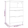 Mesita de noche 2 uds madera contrachapada blanco brillante de vidaXL, Mesitas de noche - Ref: Foro24-811245, Precio: 95,46 €...