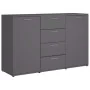Aparador de madera contrachapada gris 120x35,5x75 cm de , Aparadores - Ref: Foro24-801330, Precio: 164,08 €, Descuento: %