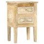 Hand painted bedside table solid mango wood 40x30x60 cm by vidaXL, Nightstands - Ref: Foro24-286161, Price: 138,70 €, Discoun...