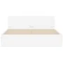 Estructura de cama con cabecero blanca 140x200 cm de , Camas y somieres - Ref: Foro24-3207483, Precio: 131,66 €, Descuento: %