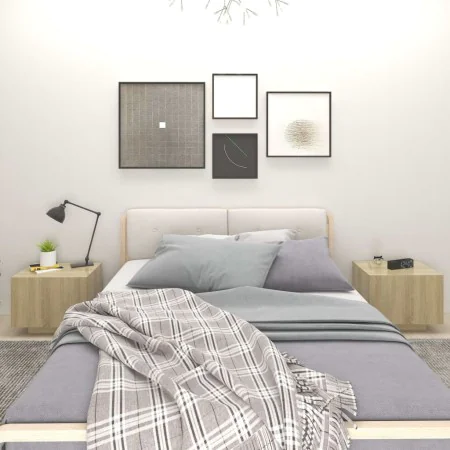 Nachttisch aus Sonoma-Eichenholzwerkstoff, 100 x 35 x 40 cm von vidaXL, Nachttische - Ref: Foro24-3082768, Preis: 50,89 €, Ra...