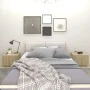 Mesita de noche madera de ingeniería roble Sonoma 100x35x40 cm de vidaXL, Mesitas de noche - Ref: Foro24-3082768, Precio: 50,...