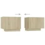 Mesita de noche madera de ingeniería roble Sonoma 100x35x40 cm de vidaXL, Mesitas de noche - Ref: Foro24-3082768, Precio: 50,...