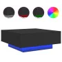Mesa de centro con luces LED negro 80x80x31 cm de , Mesas de centro - Ref: Foro24-836589, Precio: 73,48 €, Descuento: %