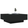 Mesa de centro con luces LED negro 80x80x31 cm de , Mesas de centro - Ref: Foro24-836589, Precio: 73,48 €, Descuento: %