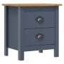 Hill bedside tables 2 units gray pine wood 46x35x49.5 cm by vidaXL, Nightstands - Ref: Foro24-288909, Price: 95,20 €, Discoun...