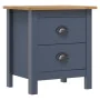 Mesitas de noche Hill 2 uds madera de pino gris 46x35x49,5 cm de vidaXL, Mesitas de noche - Ref: Foro24-288909, Precio: 95,20...