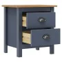 Mesitas de noche Hill 2 uds madera de pino gris 46x35x49,5 cm de vidaXL, Mesitas de noche - Ref: Foro24-288909, Precio: 95,20...
