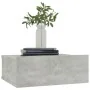 Concrete gray floating plywood bedside table 40x30x15cm by vidaXL, Nightstands - Ref: Foro24-800314, Price: 25,49 €, Discount: %