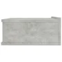 Schwebender Nachttisch aus Sperrholz in Betongrau, 40 x 30 x 15 cm von vidaXL, Nachttische - Ref: Foro24-800314, Preis: 25,49...