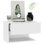 Wand-Nachttische 2 Einheiten weiß glänzend von vidaXL, Nachttische - Ref: Foro24-810966, Preis: 59,96 €, Rabatt: %
