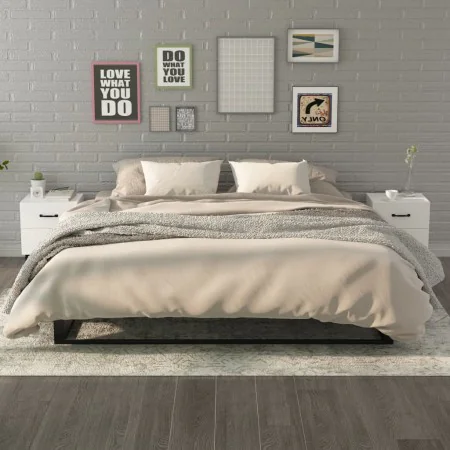Mesitas de noche 2 unidades blancas 40x35x47,5 cm de vidaXL, Mesitas de noche - Ref: Foro24-811989, Precio: 82,44 €, Descuent...