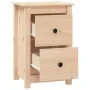 Mesitas de noche 2 uds madera maciza de pino 40x35x61,5 cm de vidaXL, Mesitas de noche - Ref: Foro24-820947, Precio: 91,48 €,...