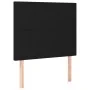 Cabecero con luces LED tela negro 100x5x118/128 cm de vidaXL, Cabeceros y pies de cama - Ref: Foro24-3122136, Precio: 63,23 €...